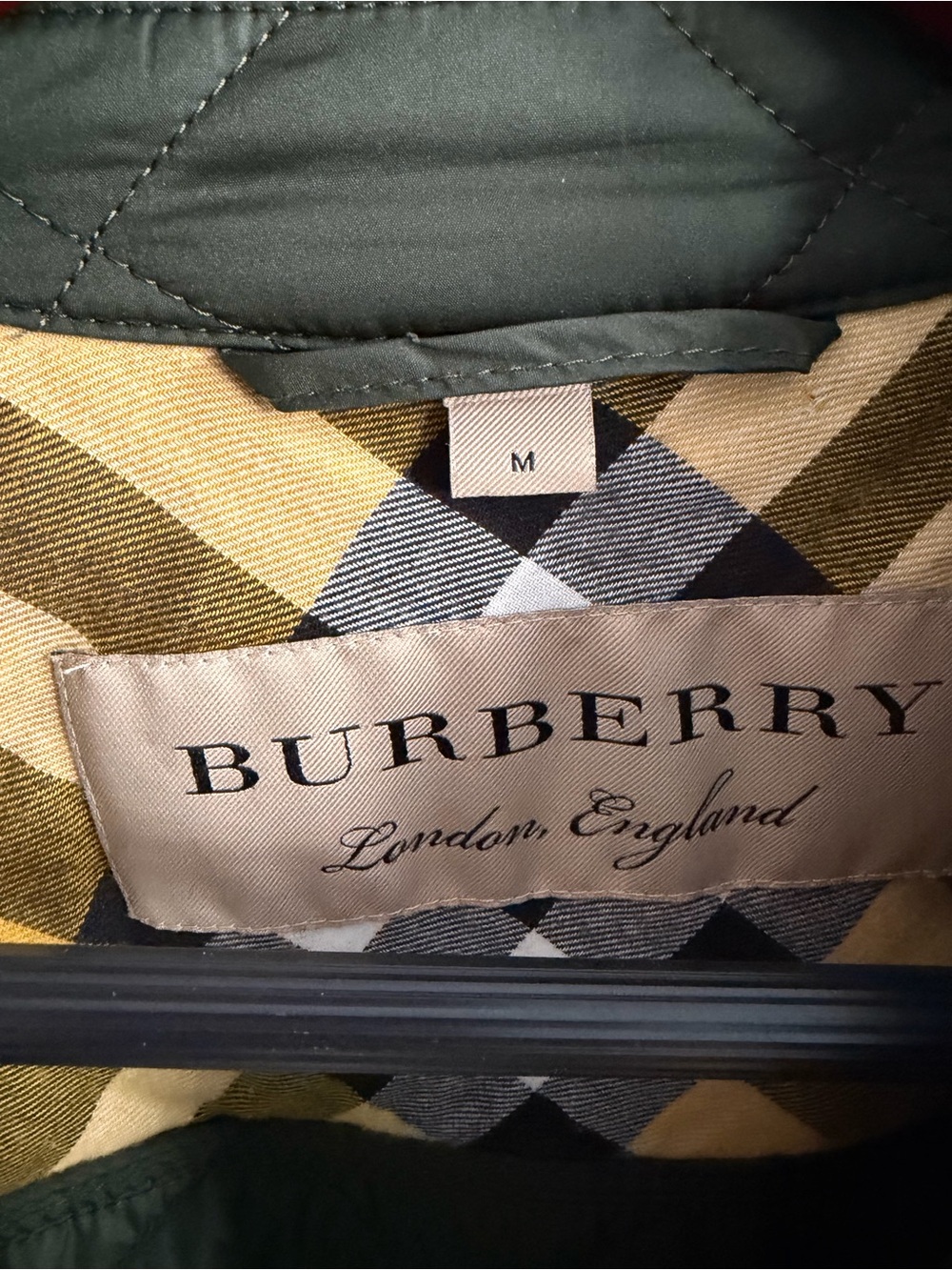 Burberry Olive Green Quilted Utility Jacket for Women - Picture 2 of 7